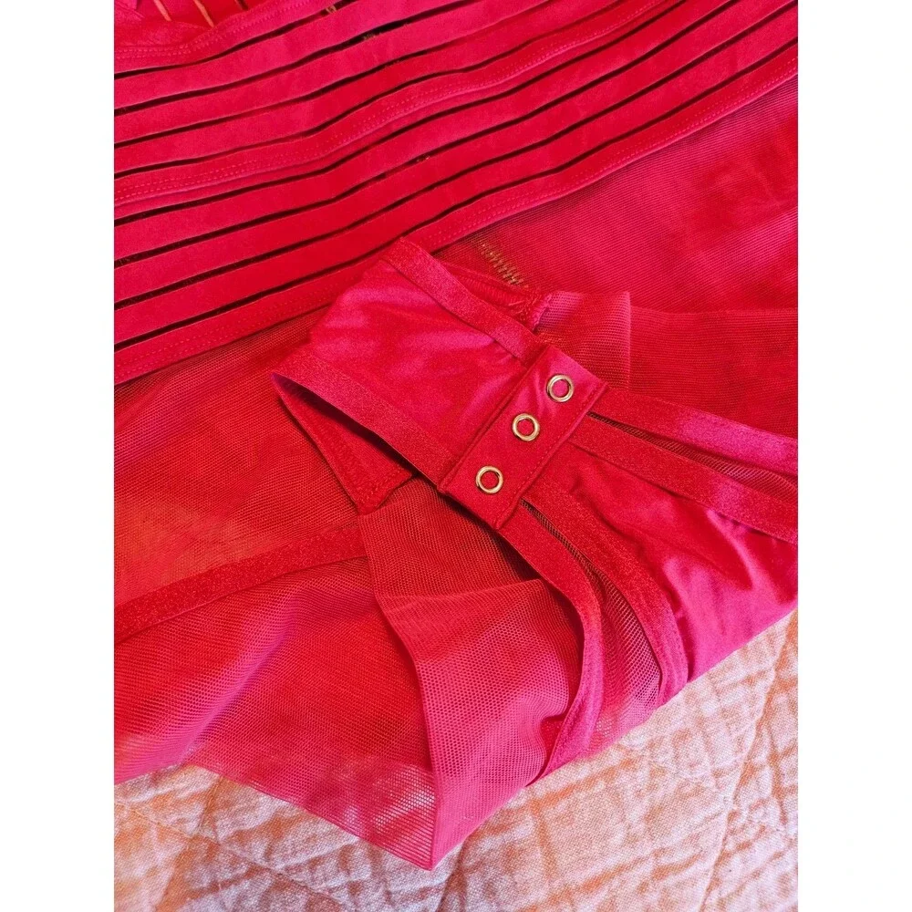 Honey Birdette Linda C Raspberry Bodysuit size L